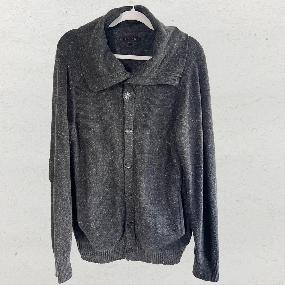 Mens Guess Cardigan Sweater Size L